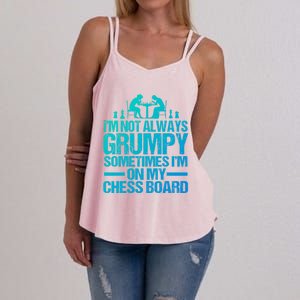 Funny Chess Grandpa Funny Retired Papa Gift Women's Strappy Tank