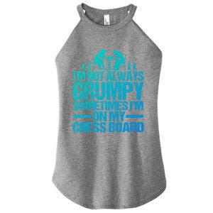 Funny Chess Grandpa Funny Retired Papa Gift Women's Perfect Tri Rocker Tank