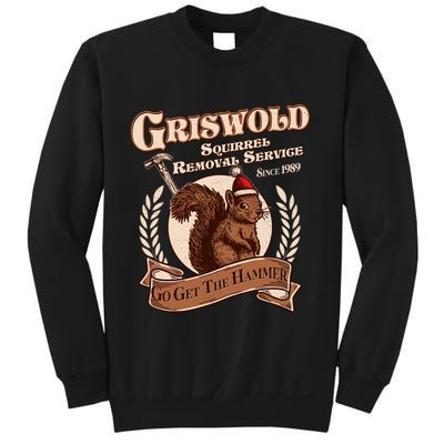 Funny Christmas Griswold Squirrel Removal Service Go Get The Hammer Sweatshirt