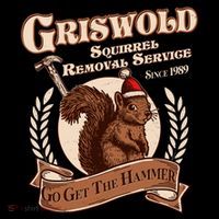 Funny Christmas Griswold Squirrel Removal Service Go Get The Hammer Tall T-Shirt