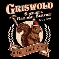 Funny Christmas Griswold Squirrel Removal Service Go Get The Hammer Button