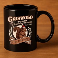 Funny Christmas Griswold Squirrel Removal Service Go Get The Hammer 11oz C Handle Ceramic Mug
