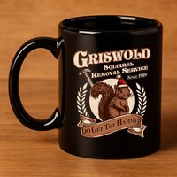 Funny Christmas Griswold Squirrel Removal Service Go Get The Hammer 11oz C Handle Ceramic Mug
