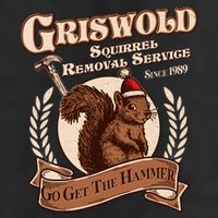 Funny Christmas Griswold Squirrel Removal Service Go Get The Hammer Golf Towel
