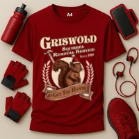 Funny Christmas Griswold Squirrel Removal Service Go Get The Hammer Performance Shirt