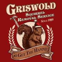 Funny Christmas Griswold Squirrel Removal Service Go Get The Hammer Performance Shirt