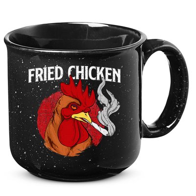 Fried Chicken Gangster Chickens Farm Owner Farmyard Farmer 15oz Campfire Ceramic Mug