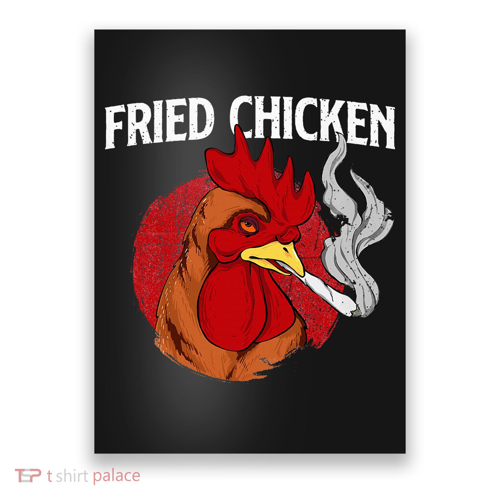 Fried Chicken Gangster Chickens Farm Owner Farmyard Farmer Poster