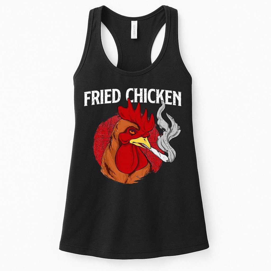 Fried Chicken Gangster Chickens Farm Owner Farmyard Farmer Womens Tank Top
