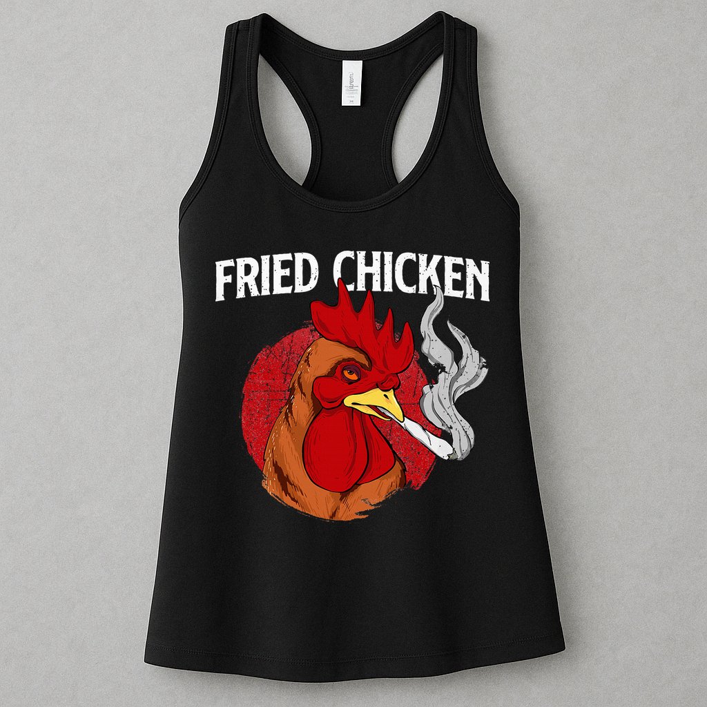 Fried Chicken Gangster Chickens Farm Owner Farmyard Farmer Womens Tank Top