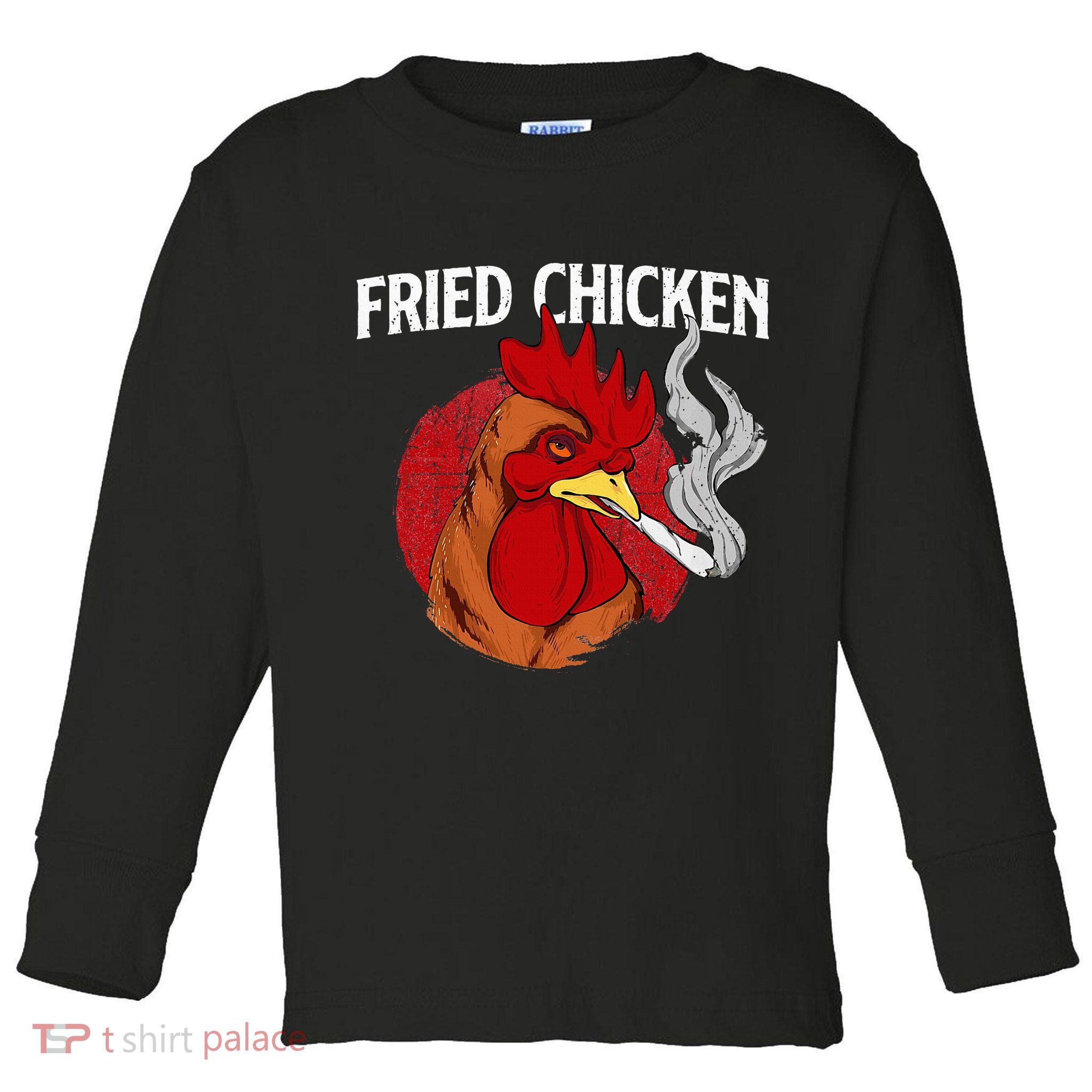 Fried Chicken Gangster Chickens Farm Owner Farmyard Farmer Toddler Long Sleeve Shirt