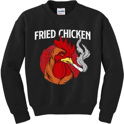 Fried Chicken Gangster Chickens Farm Owner Farmyard Farmer Kids Sweatshirt