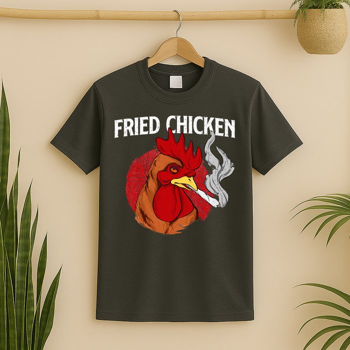 Fried Chicken Gangster Chickens Farm Owner Farmyard Farmer T-Shirt