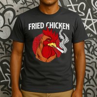 Fried Chicken Gangster Chickens Farm Owner Farmyard Farmer T-Shirt