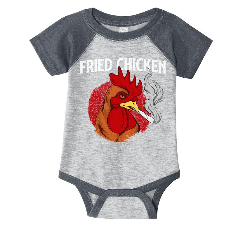 Fried Chicken Gangster Chickens Farm Owner Farmyard Farmer Infant Baby Jersey Bodysuit