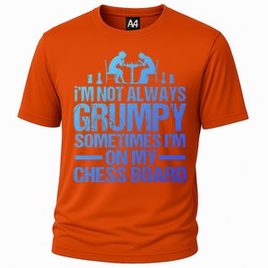 Funny Chess Grandpa Funny Retired Papa Gift Cooling Performance Crew T-Shirt