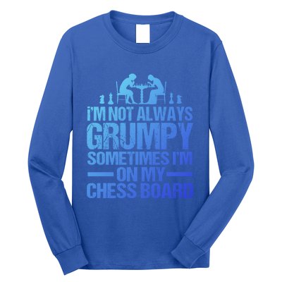 Funny Chess Grandpa Funny Retired Papa Gift Long Sleeve Shirt