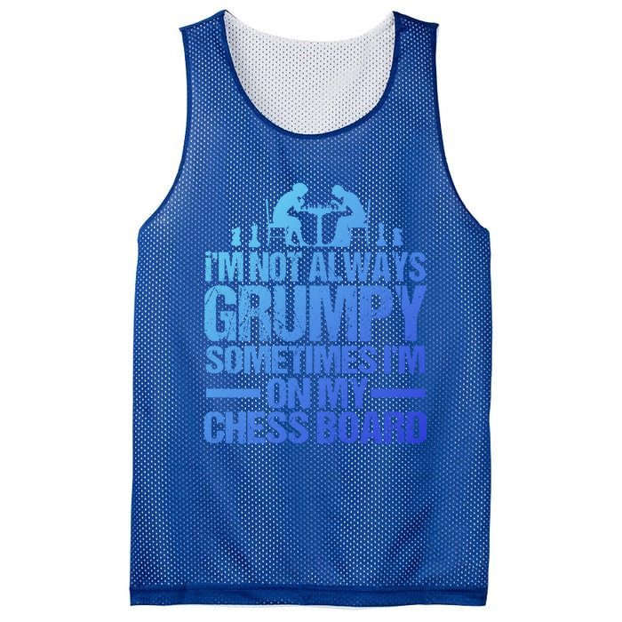 Funny Chess Grandpa Funny Retired Papa Gift Mesh Reversible Basketball Jersey Tank