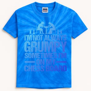 Funny Chess Grandpa Funny Retired Papa Gift Kids Tie-Dye T-Shirt