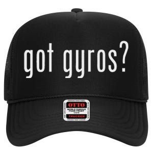 Funny Classic Got Gyros Retro Fun High Crown Mesh Back Trucker Hat