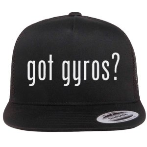 Funny Classic Got Gyros Retro Fun Flat Bill Trucker Hat