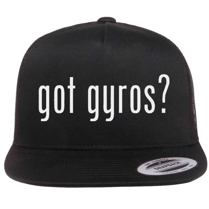 Funny Classic Got Gyros Retro Fun Flat Bill Trucker Hat