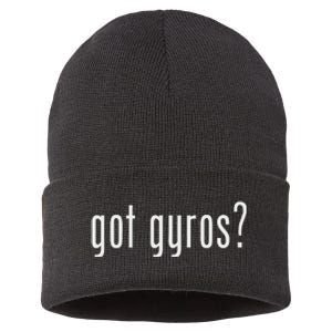 Funny Classic Got Gyros Retro Fun Sustainable Knit Beanie