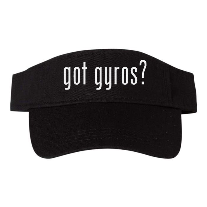 Funny Classic Got Gyros Retro Fun Valucap Bio-Washed Visor