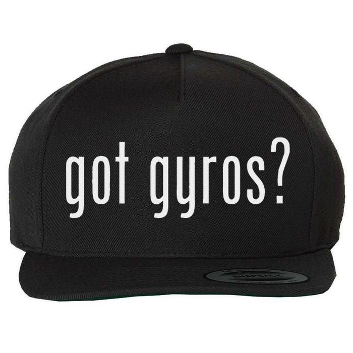 Funny Classic Got Gyros Retro Fun Wool Snapback Cap