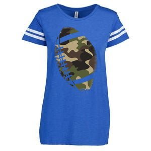 Football Camouflage Gift College Team Coach Camo Enza Ladies Jersey Football T-Shirt