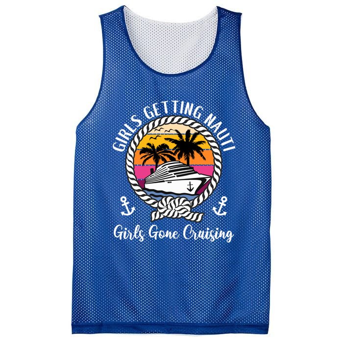 Funny Cruise Getting Nauti Gone Cruising Gift Mesh Reversible Basketball Jersey Tank