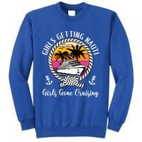 Funny Cruise Getting Nauti Gone Cruising Gift Tall Sweatshirt