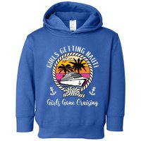 Funny Cruise Getting Nauti Gone Cruising Gift Toddler Hoodie