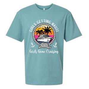 Funny Cruise Getting Nauti Gone Cruising Gift Sueded Cloud Jersey T-Shirt