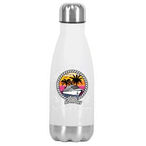 Funny Cruise Getting Nauti Gone Cruising Gift Stainless Steel Insulated Water Bottle