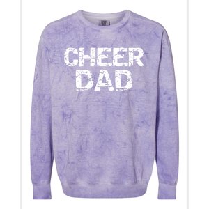 Father Cheerleading Gift From Cheerleader Daughter Cheer Dad Colorblast Crewneck Sweatshirt