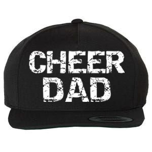 Father Cheerleading Gift From Cheerleader Daughter Cheer Dad Wool Snapback Cap