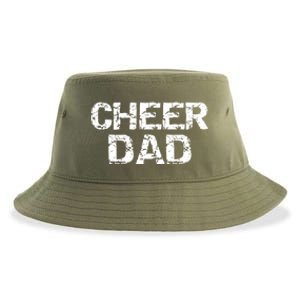 Father Cheerleading Gift From Cheerleader Daughter Cheer Dad Sustainable Bucket Hat