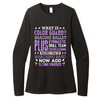 Funny Color Guard Flag School For Ns Women Womens CVC Long Sleeve Shirt