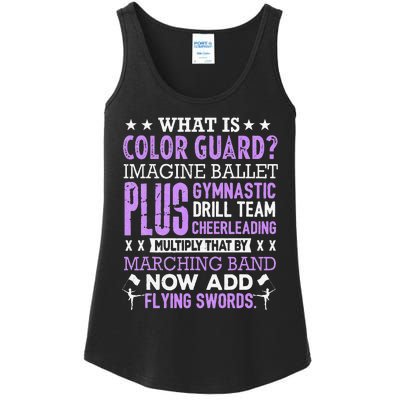 Funny Color Guard Flag School For Ns Women Ladies Essential Tank