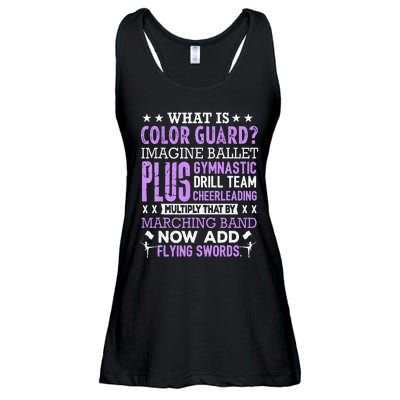 Funny Color Guard Flag School For Ns Women Ladies Essential Flowy Tank