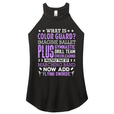 Funny Color Guard Flag School For Ns Women Women’s Perfect Tri Rocker Tank