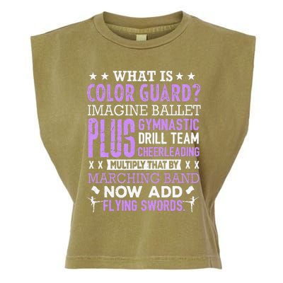 Funny Color Guard Flag School For Ns Women Garment-Dyed Women's Muscle Tee