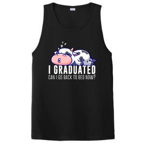 Funny Cow Graduation I Graduated Can I Go Back To Bed Now PosiCharge Competitor Tank