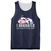 Funny Cow Graduation I Graduated Can I Go Back To Bed Now Mesh Reversible Basketball Jersey Tank