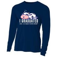 Funny Cow Graduation I Graduated Can I Go Back To Bed Now Cooling Performance Long Sleeve Crew