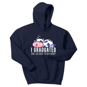 Funny Cow Graduation I Graduated Can I Go Back To Bed Now Kids Hoodie