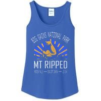 Funny Cute Gift Big Gains National Park Cute Gift Mt Ripped Cute Gift Leg Day Gi Ladies Essential Tank