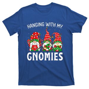 Funny Christmas Gnome Hanging With My Gnomies Family Pajamas Funny T-Shirt