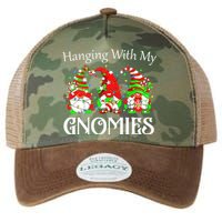 Funny Christmas Gnome Hanging With Legacy Tie Dye Trucker Hat
